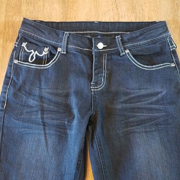 Pencil Straight Skinny Jeans Dark Denim By Decoded - Picture 3 of 8